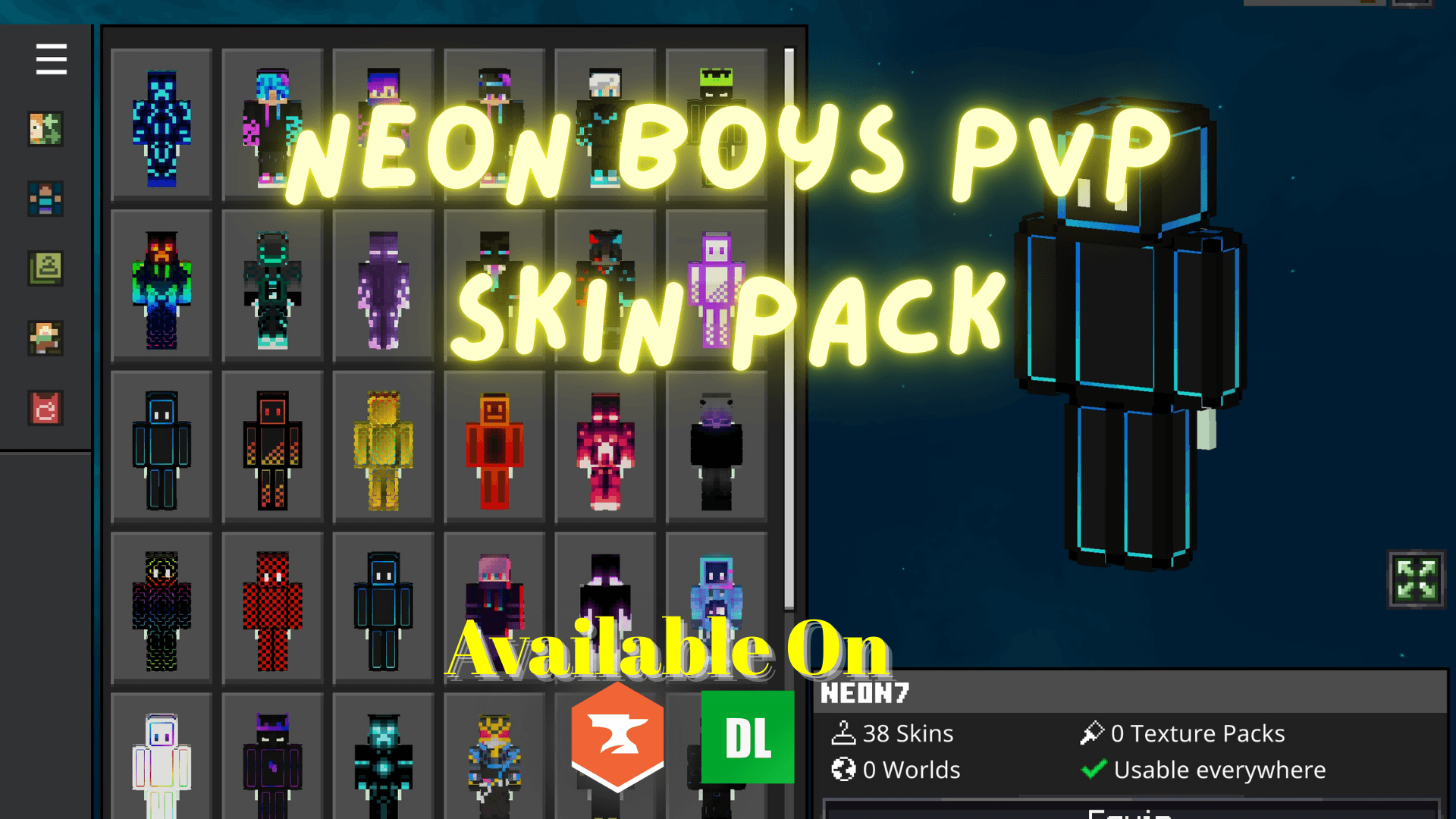 Neon Boys PVP Skin Pack — screenshot 1