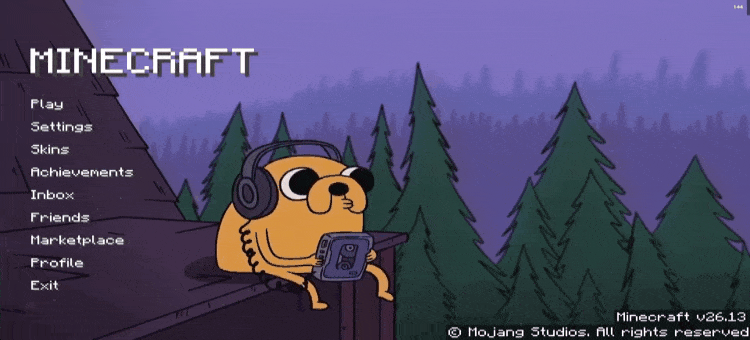 Animated Menu: Jake the Dog (Lofi Adventure) — screenshot 1
