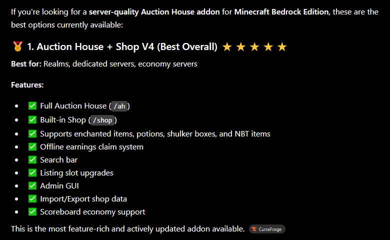 Auction House + Shop V4.4 — screenshot 2
