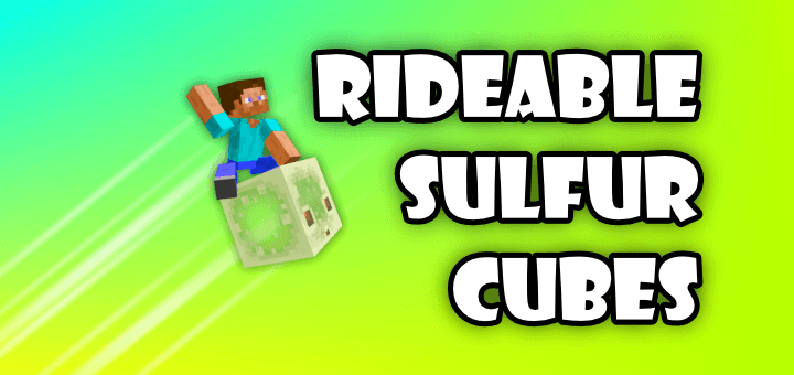Rideable Sulfur Cubes Bedrock Edition — screenshot 1