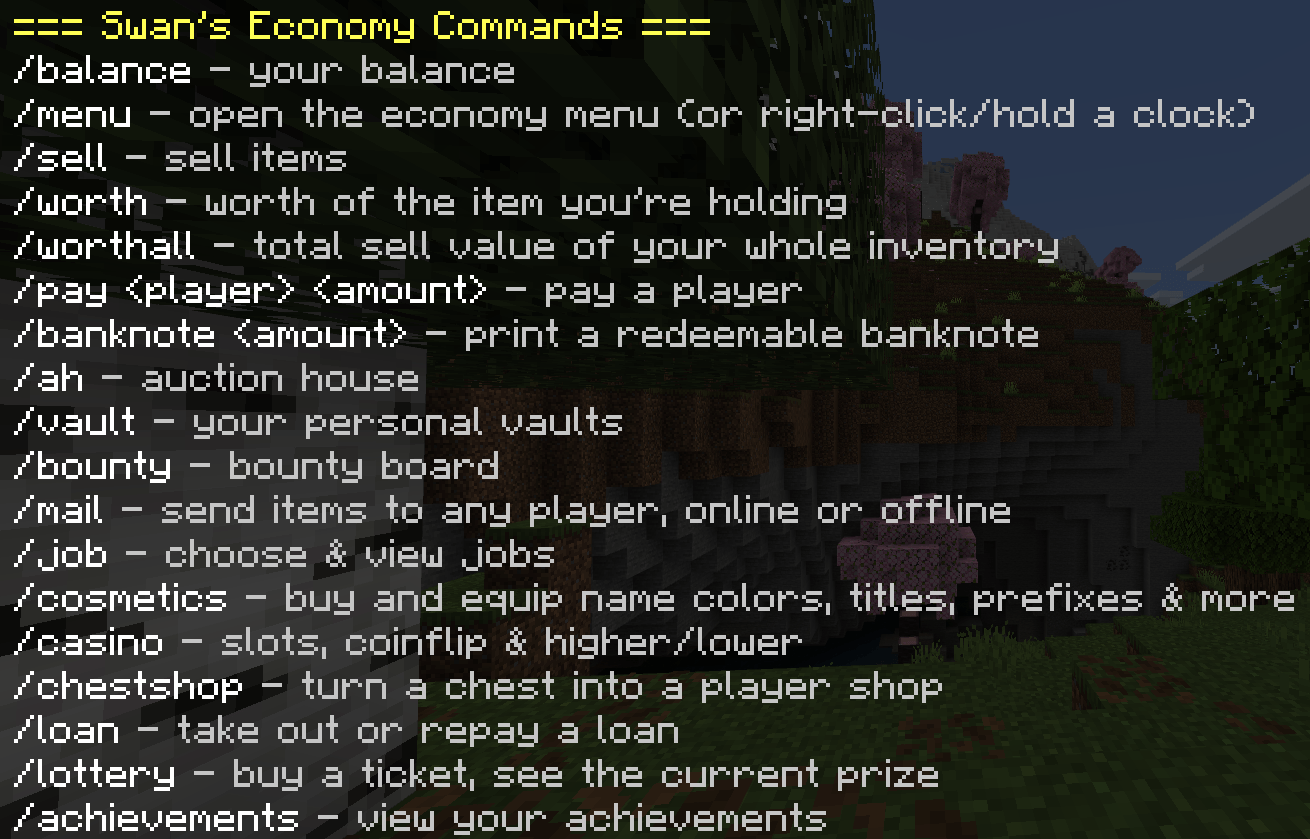 Swan's Economy Mod — screenshot 1