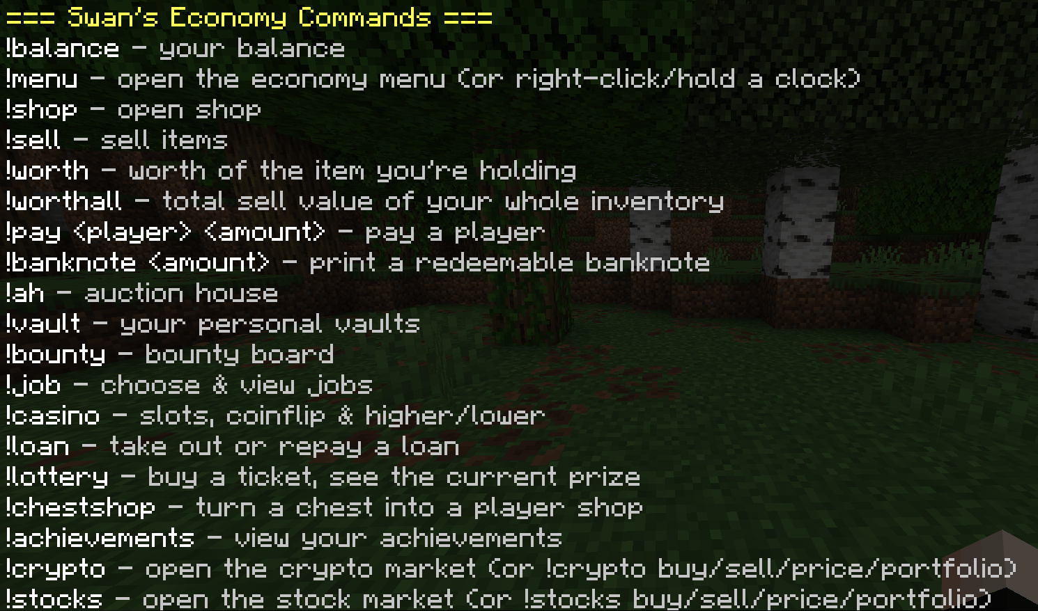 Swan's Economy Mod — screenshot 3
