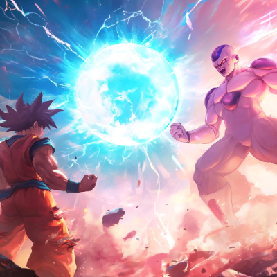 Animated Menu: Goku vs Frieza — Legendary Battle