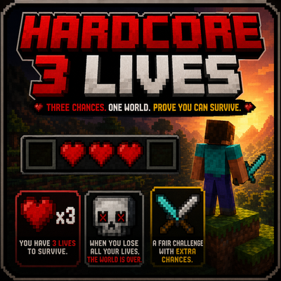 HARDCORE WITH 3 LIVES
