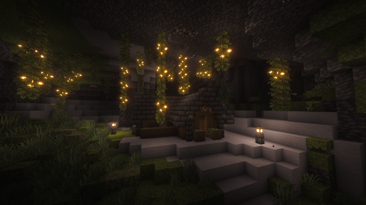 Simple Lush Cave Starter House — screenshot 1