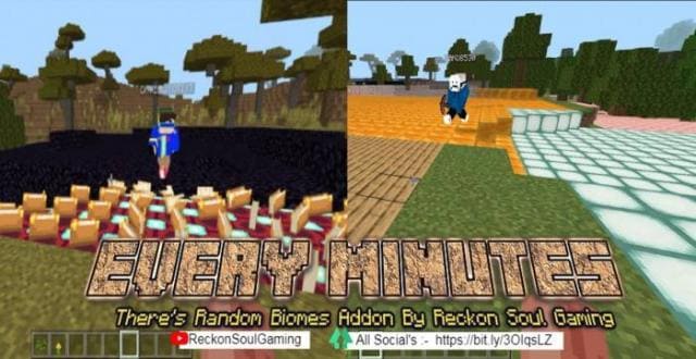 Minecraft But Every there's Random Biomes