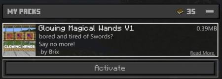 Glowing Magical Wands