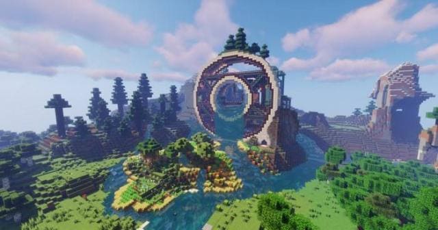 Futuristic House Mountain Map