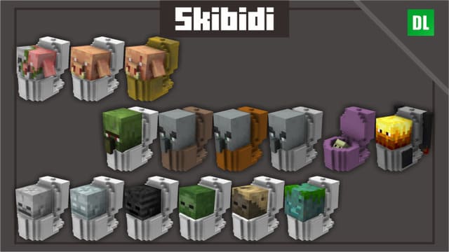 Skibidi Mobs Textures