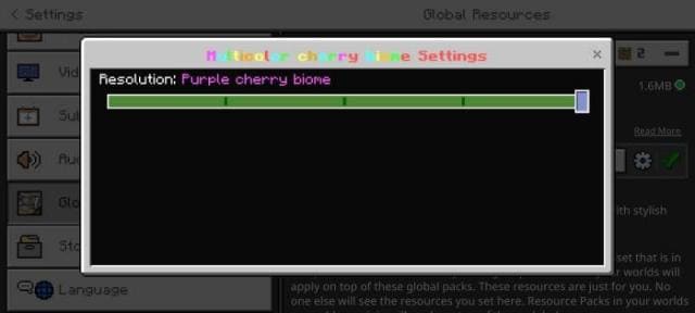 Multicolor Cherry Biome Textures