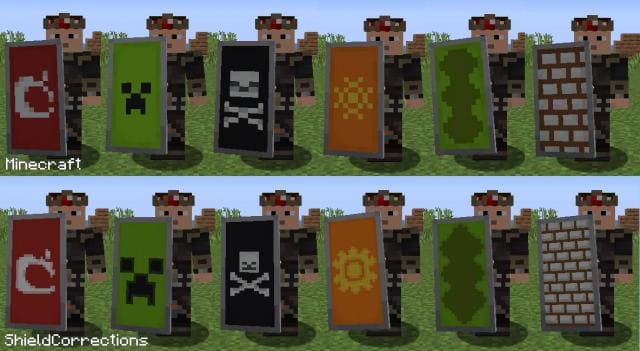 Shield Corrections Textures