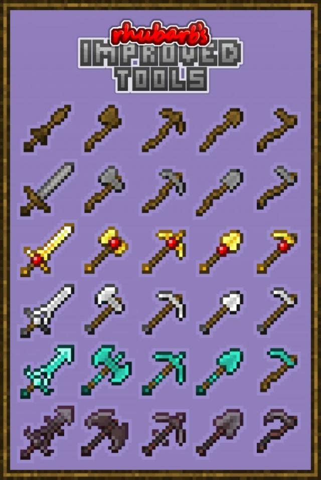 Rhubarb's Improved Tools Textures