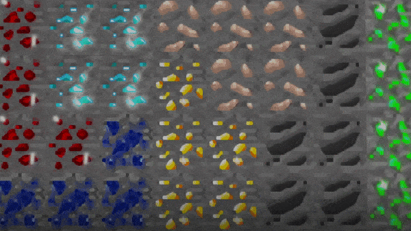 Magical Animated Ores Textures