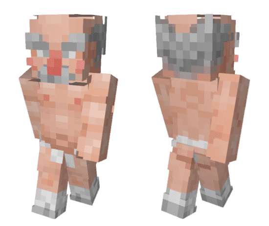 Old Man in Shorts Skin