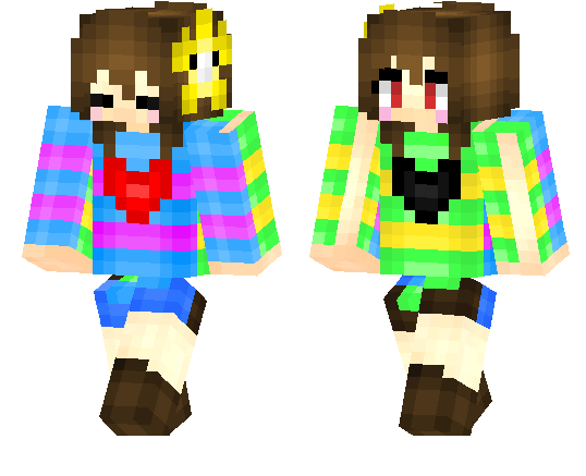 Chara and Frisk Skin