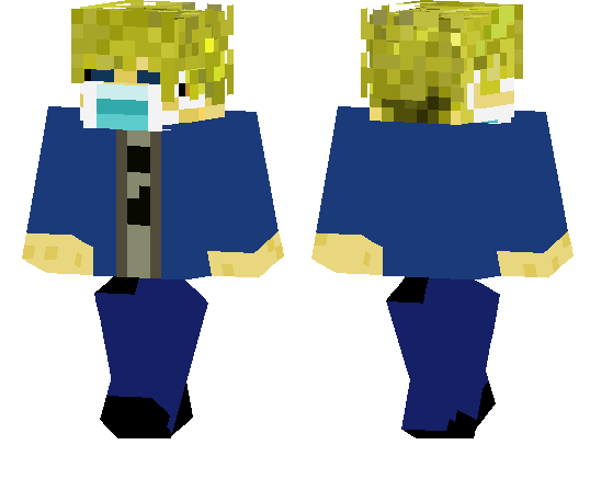 Blonde Boy in Mask Skin