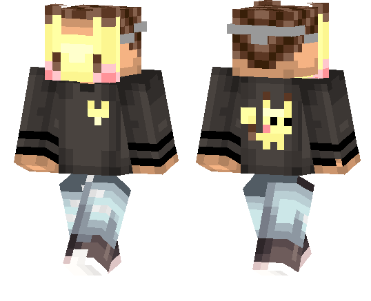Guy with Pikachu Mask Skin