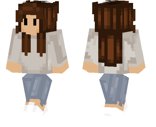 Girl in Hoodie Skin