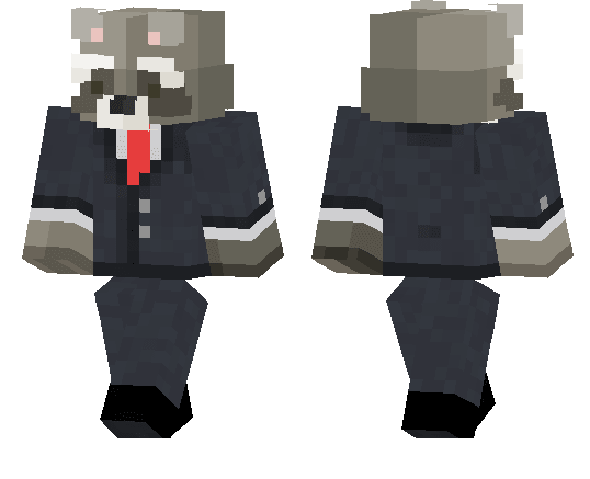 Raccoon in Suit Skin