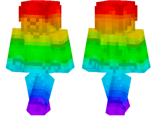 Rainbow Steve Skin