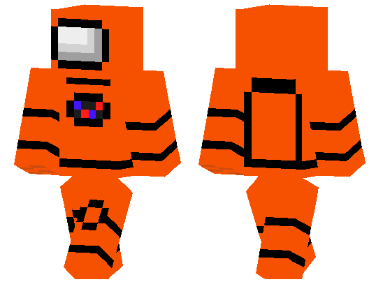 Among Us Orange Skin