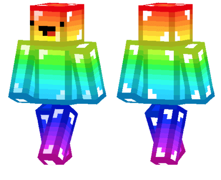 Rainbow Noob Skin