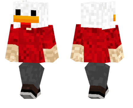 Duck in T-shirt Skin