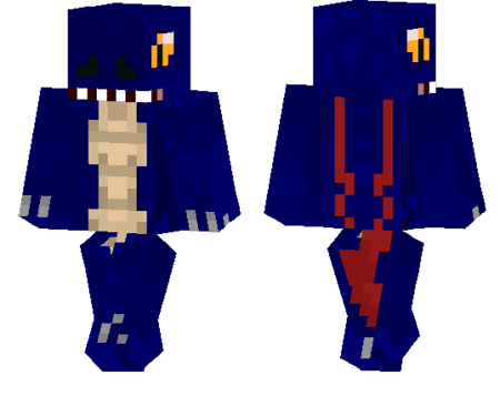 Blue-Red Dinosaur Skin