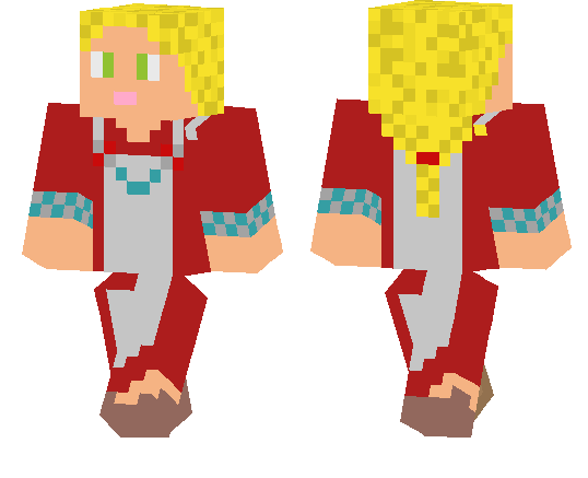 Viking Woman in Apron Dress Skin