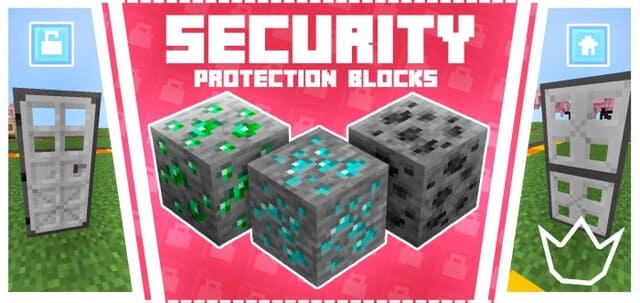 Security Protection Blocks Mod for Minecraft