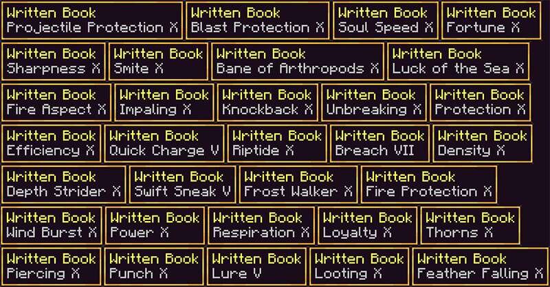 Library Enchants / Library Enchantments