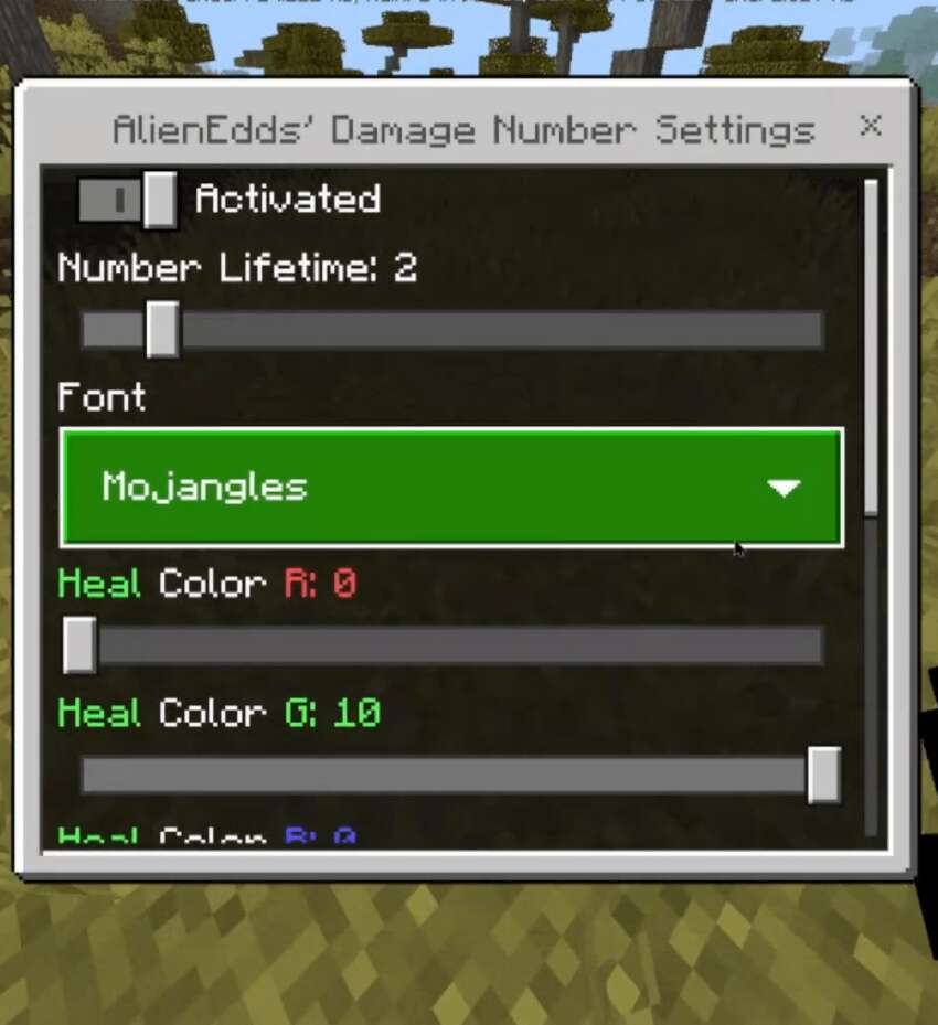 Damage Numbers