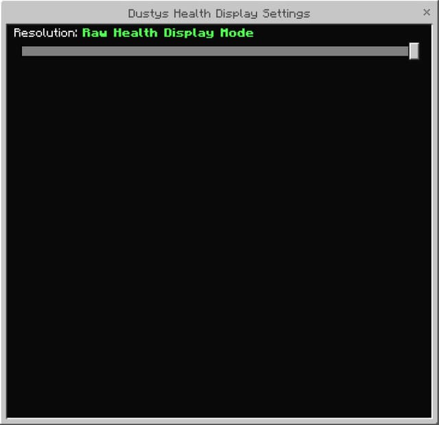 Health Display for Entities & Players