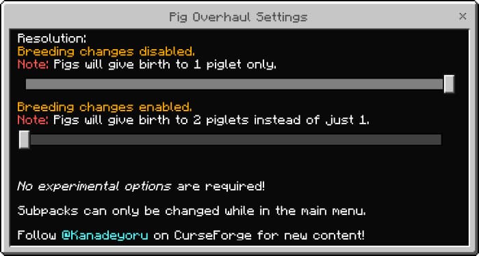 Pig Overhaul