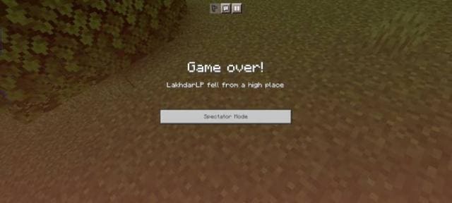 Hardcore Mode with Spectator Mode