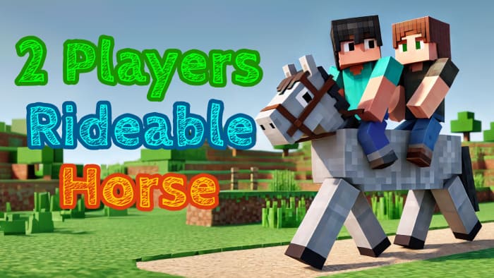 2 Players Rideable Horse