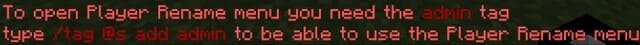 Player Rename