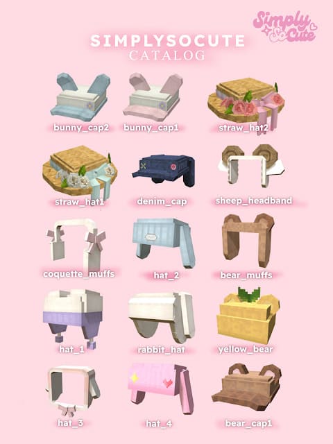 SimplySoCute Hats