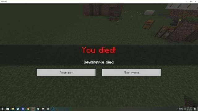 Minecraft Style GTA Death Screen