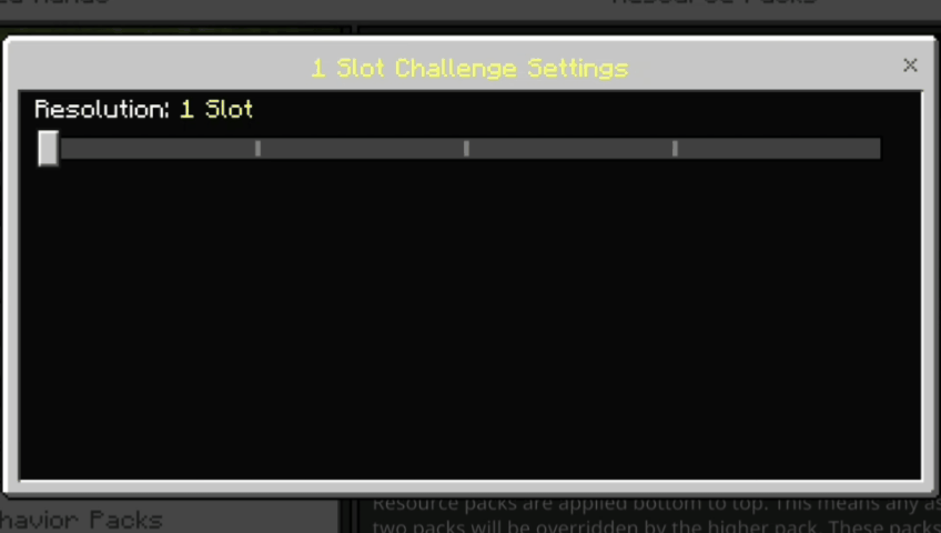 1 Slot Challenge