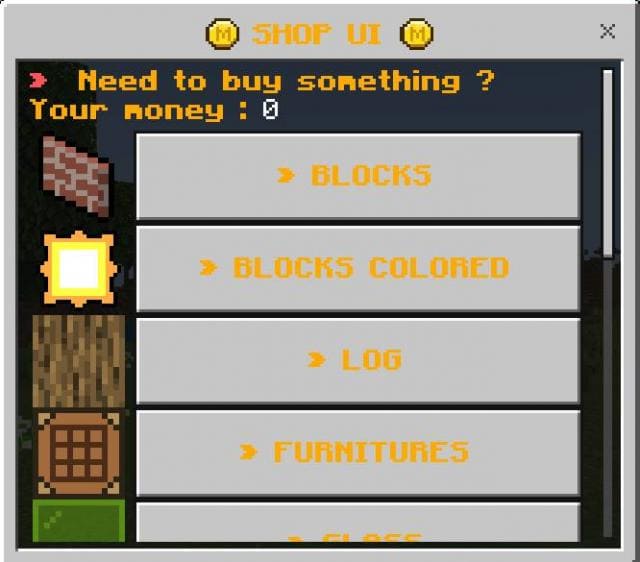 Shop UI