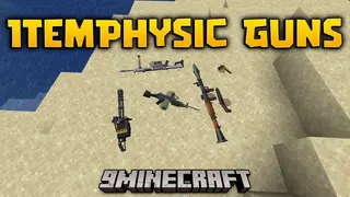 ItemPhysic Guns Mod (1.20.1, 1.20) – Flat Drop Guns