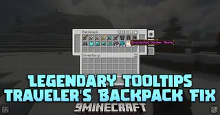 Legendary Tooltips X Traveler's Backpack Fix Mod (1.20.1, 1.20) – Prevent Backpack Inventory FPS Spikes