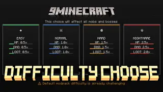 Difficulty Choose Mod (1.20.1, 1.20) – Choose Your Challenge