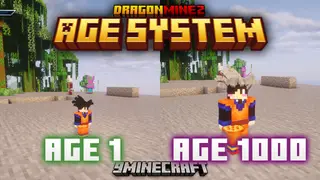 Dragon Mine Z Age System Mod (1.20.1, 1.20) – Age Based Training Power