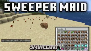 Sweeper Maid Mod (1.20.4, 1.20.1) – Dustbin System For Dropped Items