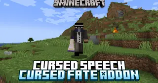 Cursed Speech Cursed Fate Addon Mod (1.20.1, 1.20) – Control, Knockback, And Burst Damage