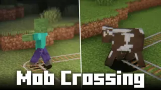 Mob Crossing Mod (26.1, 1.20.1) – Mobs Can Walk Across Rails
