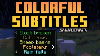 Colorful Subtitles Mod (26.1, 1.20.1) – Changes The Color Of Subtitles