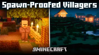 Spawn-Proofed Villagers Mod (26.1, 1.20.1) – Prevents Hostile Mobs Spawning Near Villagers